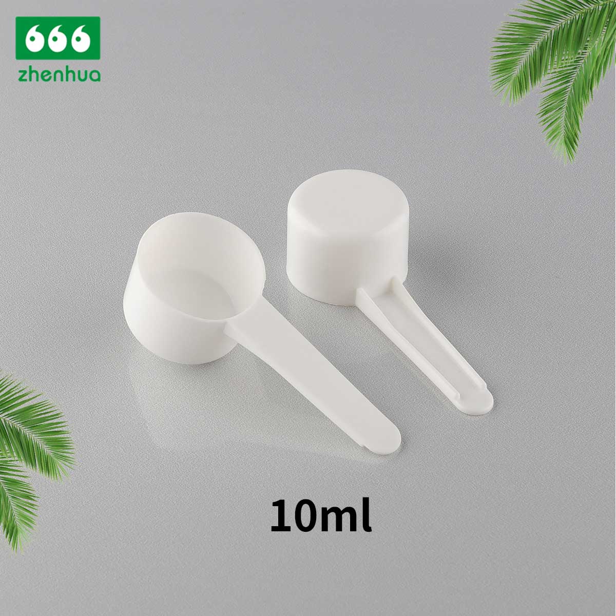 10g Plastic Measuring Spoon Powder Scoop for Milk Powder Tea Salt Round Flat Bottom Medicine