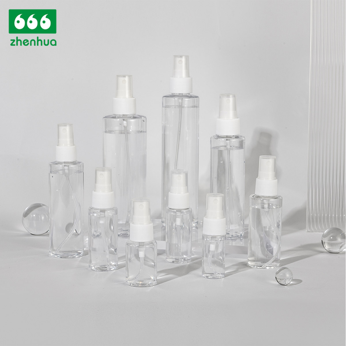 20/410 15ml 0.5oz Round Mini Liquid Dispensing Sample Bottle PET Plastic Spray Bottle